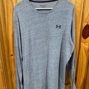 Under Armour Men's Heather Gray Long Sleeve Tee